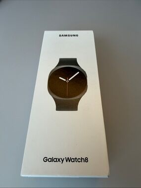 Samsung Galaxy Watch8 — Black Band Smartwatch